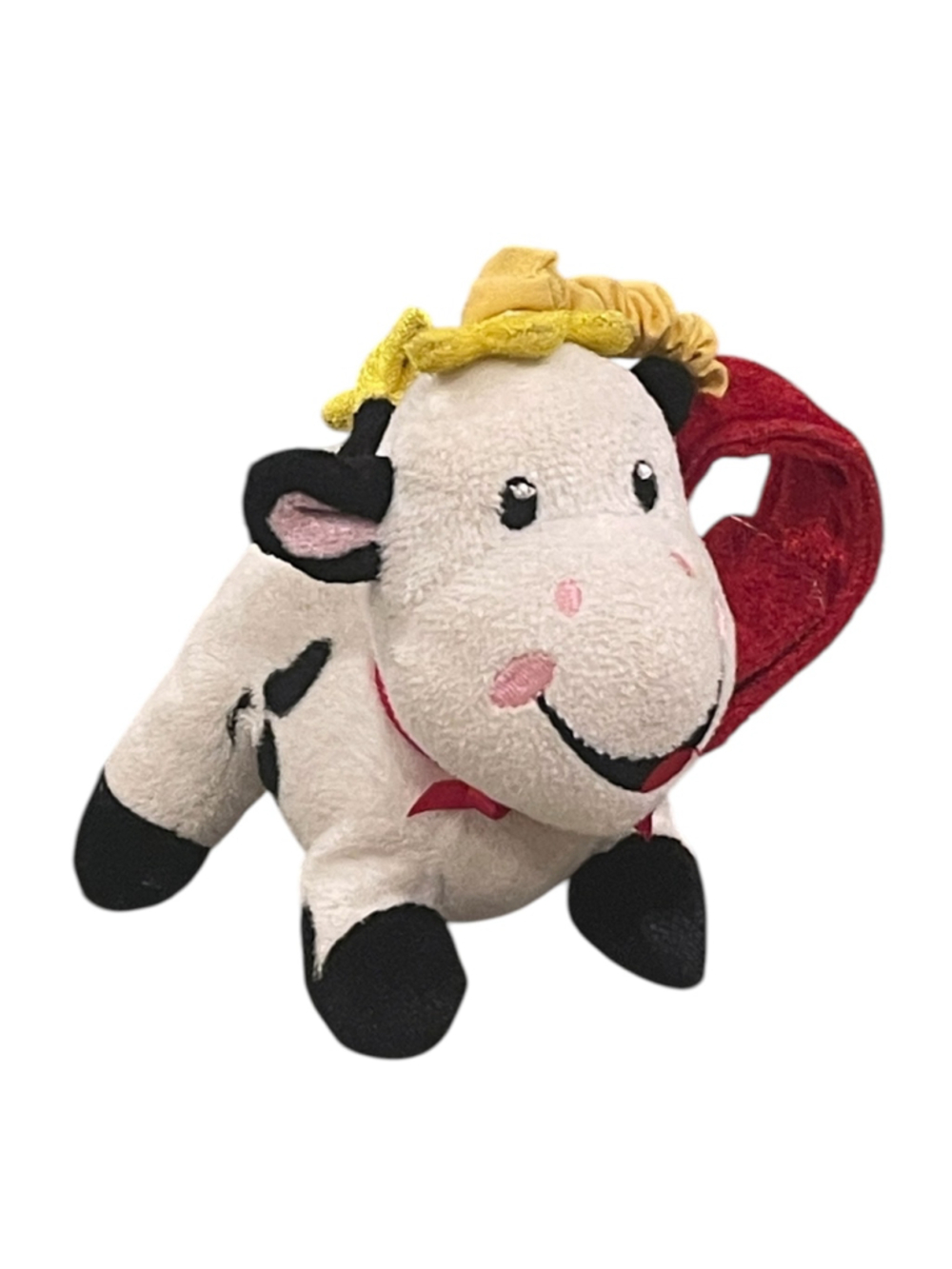 Fisher Price Hanging Rattle Cow Plush Baby Toy 5" - Picture 6 of 14